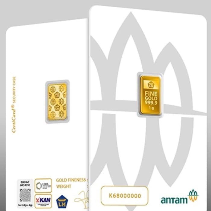 LM Antam 1 gram/ Emas LM Logam Mulia bersertifikat 1 gr