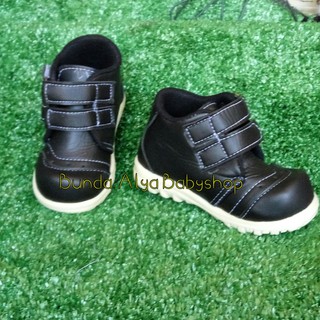  SEPATU  anak  BOOTS 1 2 3  4 tahun  HITAM sepatu  anak  resmi 