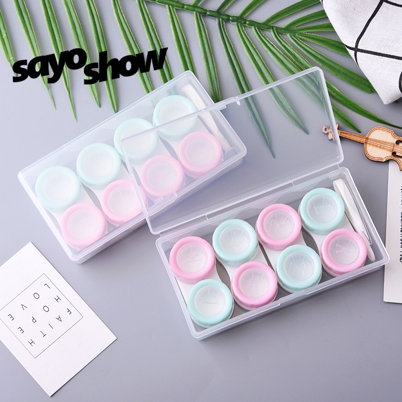 SAYOSHOW - Softlens Case 4 In 1 | Tempat Softlens Warna Pastel |