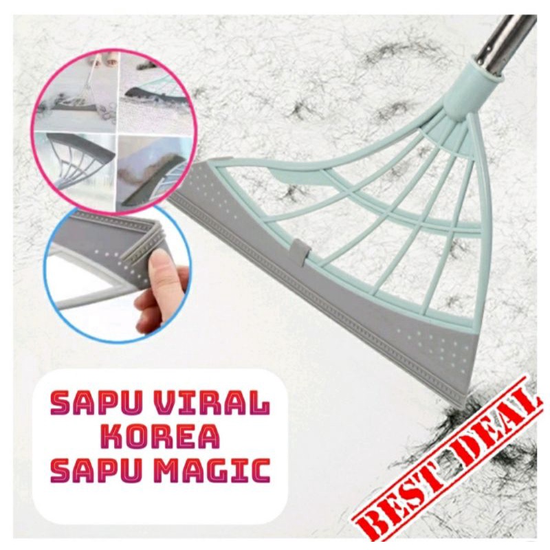 Sapu silikon ajaib multifungsi sapu karet silicone 2 in 1