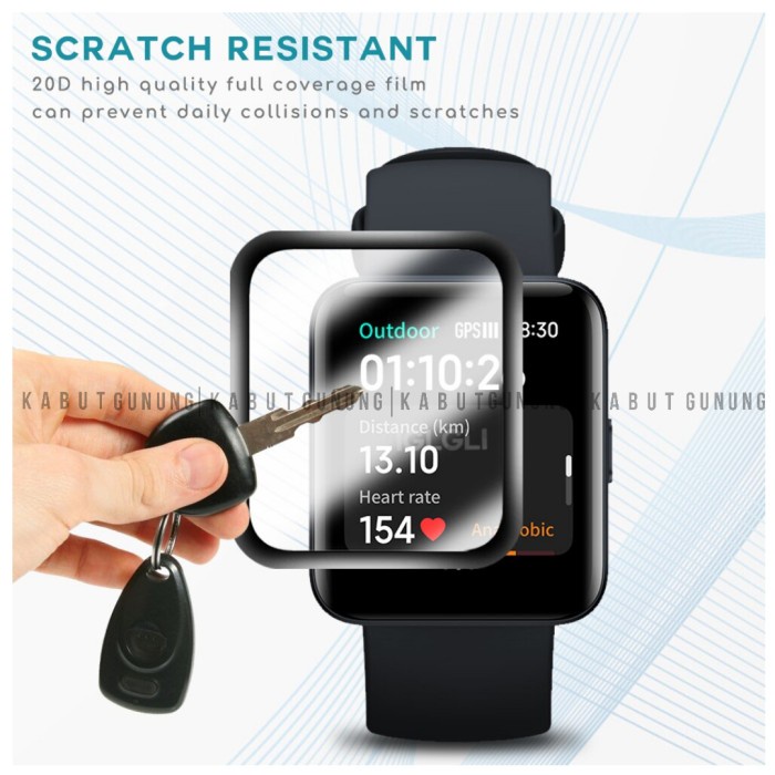 Anti Gores Screen Protector 3D Full Cover For Redmi Watch 2 Lite