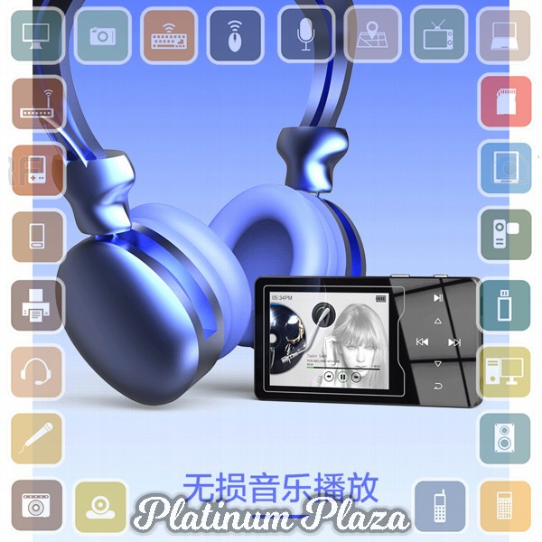 Ruizu D08 HiFi DAP MP3 Player 8GB - Black`TGQKCU-