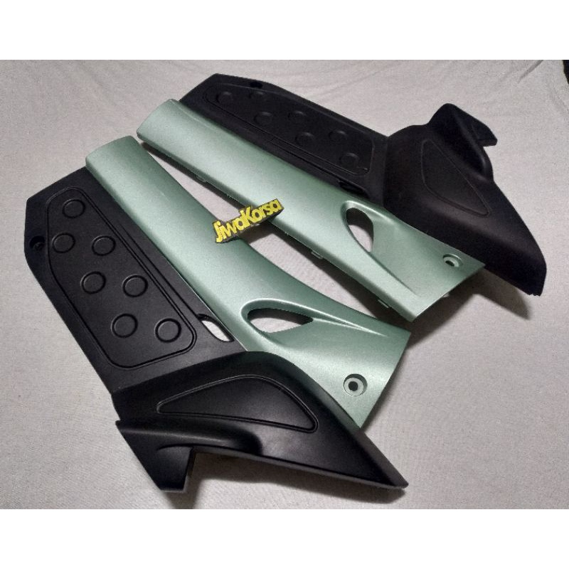 Cover tutup dop aki accue accu yamaha nouvo lele nouvo sporty hijau tosca ijo toska orisinil origina