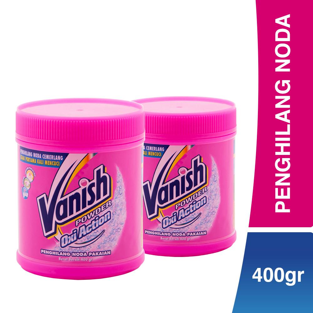  Vanish  Penghilang Noda  Oxi Action Powder 400gr x2 Shopee 