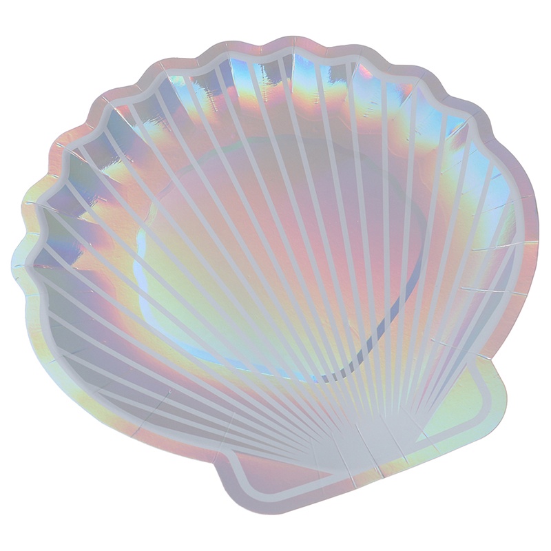 8pcs Piring Kertas Tema Mermaid Untuk Pesta Pernikahan