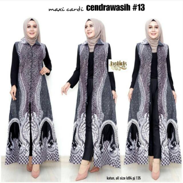 Cardigan Outer Batik Long CARDY SOGAN Batik GENES Printing Dolby Dobby doby dolbi