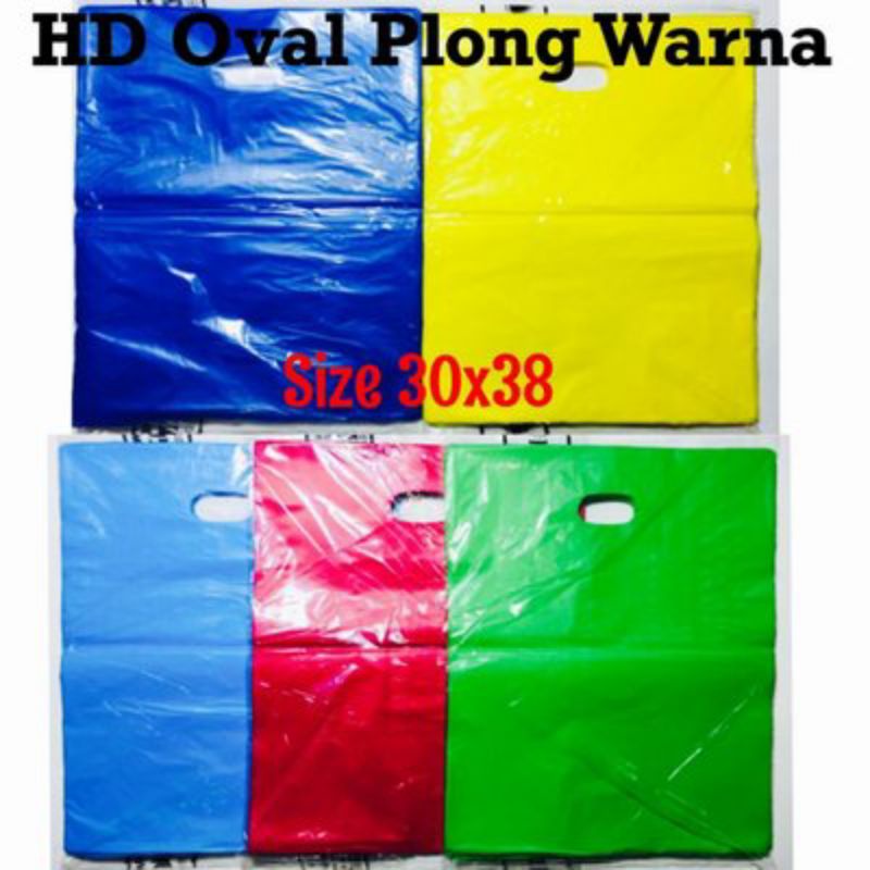 Kantong Plastik Pond Oval Polos 30x38 Hd Plong Shopping Bag Plastik Packing Online Shop Isi 100 Lembar