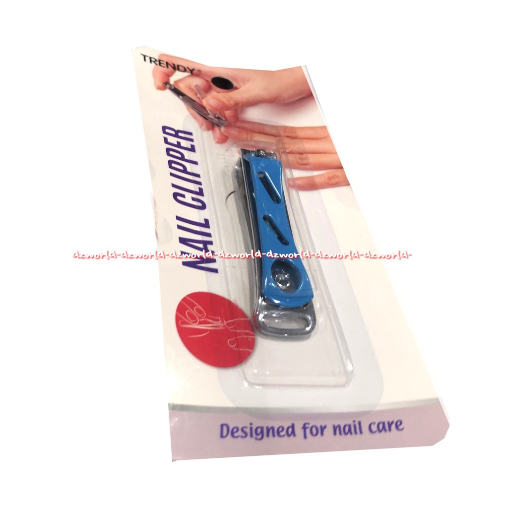 Trendy Nail Clipper Blue Gunting Kuku Warna Biru Trendi Nailclip Nailclipper