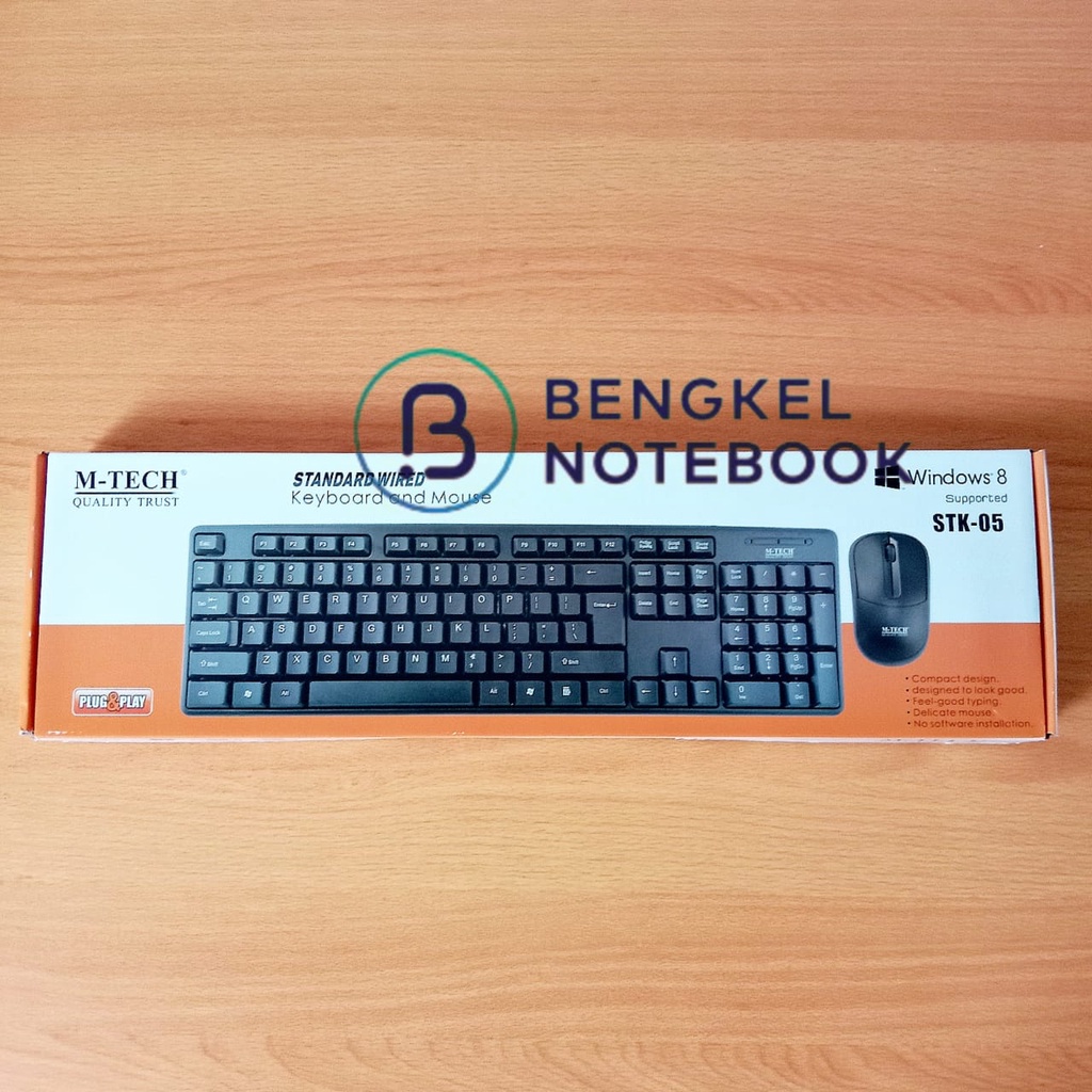 Keyboard PC Mouse USB MTECH STK-05 M-Tech