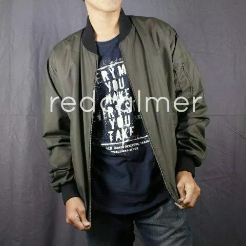 jaket bomber pria wanita / jaket pilot kualitas original - Green army