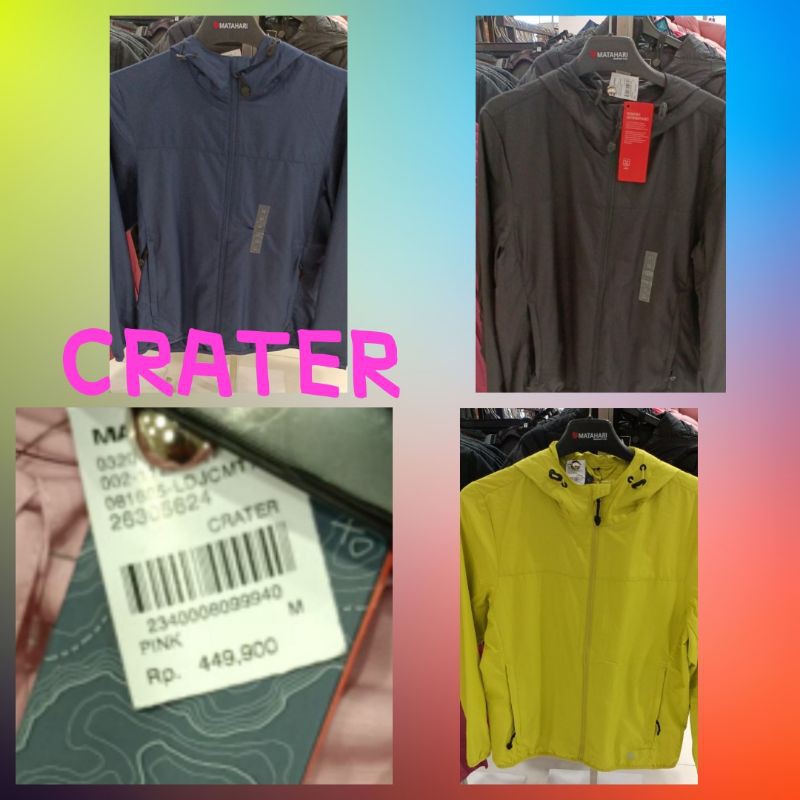 JACKET PARASUT CRATER WANITA NAVY ORIGINAL MATAHARI