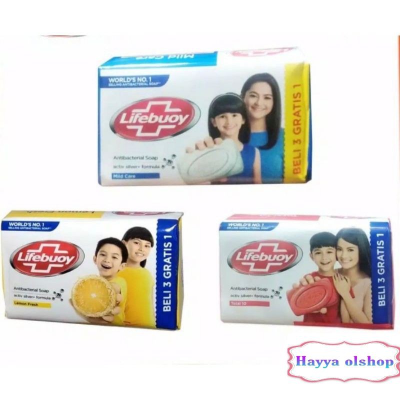 LIFEBUOY SABUN MANDI BATANG PAKET ISI 1PCS/4PCS