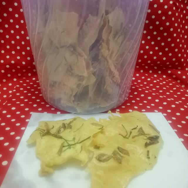 

Peyek netto isi 250gram