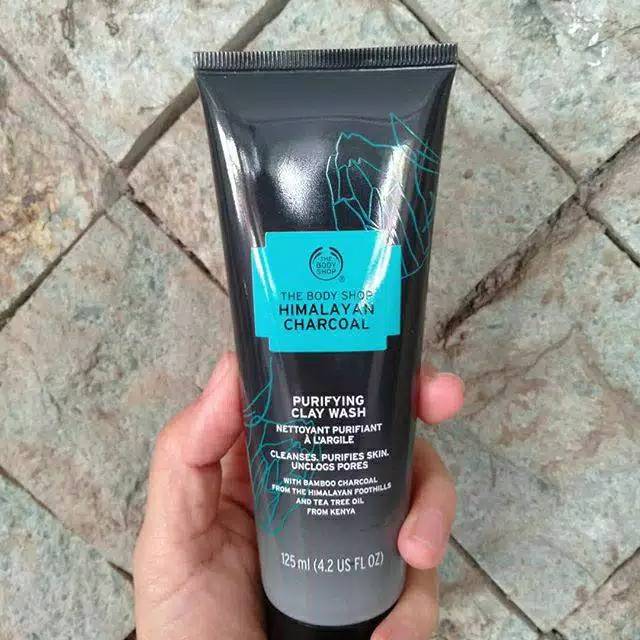 charcoal face wash body shop