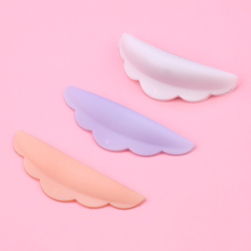 6pcs Campuran Warna Daur Ulang Eyelash Perm Batang S M L Silikon Eyelash Perm Batang Untuk Eyelash Perm Eyelash Extension Shields Pads