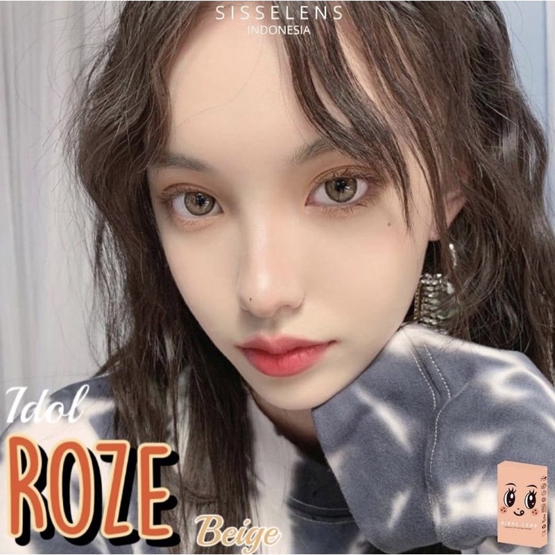 Softlens Idol Roze SISSE LENS Normal dan Minus free lencase