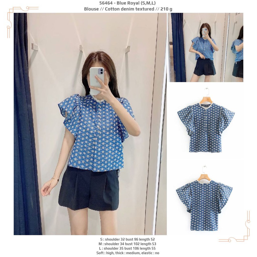 56464 - Blue Royal (M) - Blouse