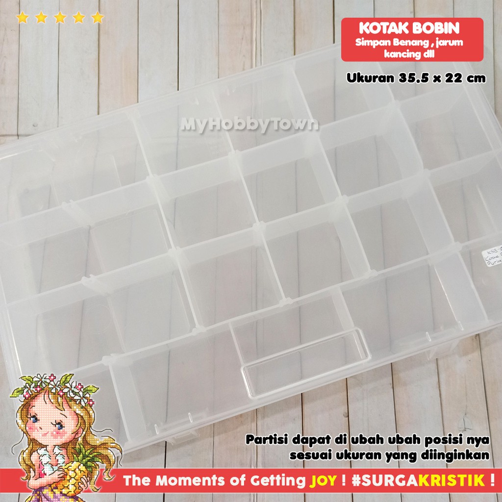 Kotak Bobbin Benang Craft Tools Plastik