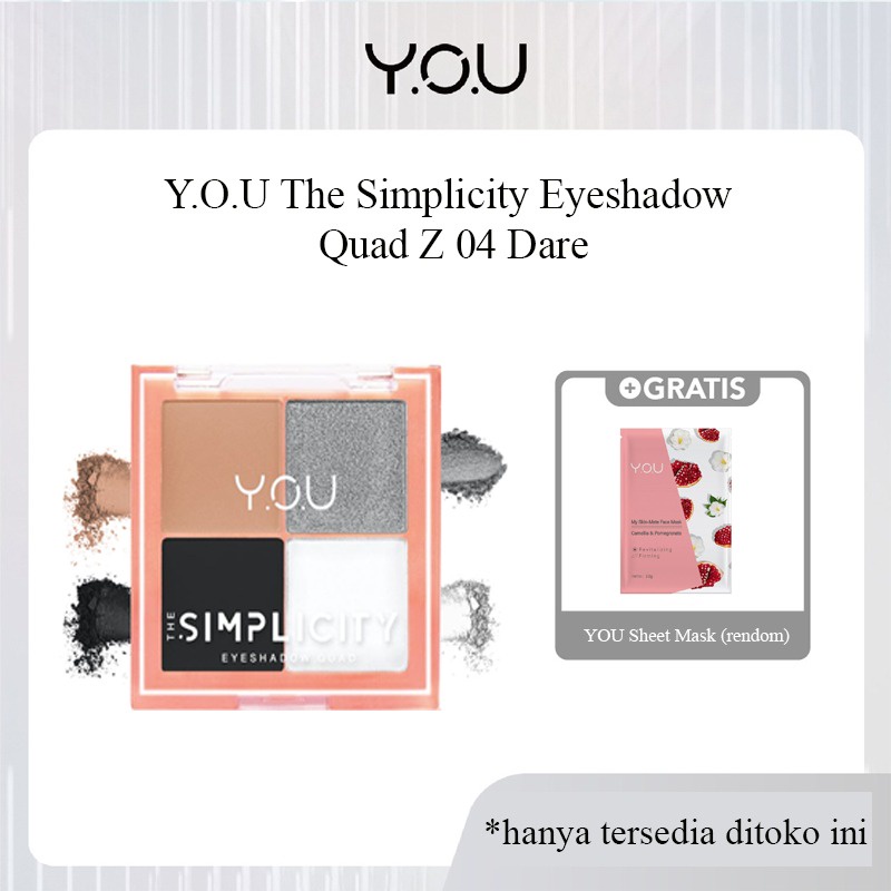 THE SIMPLICITY EYESHADOE DARE FREE GLAM FIX BULU MATA