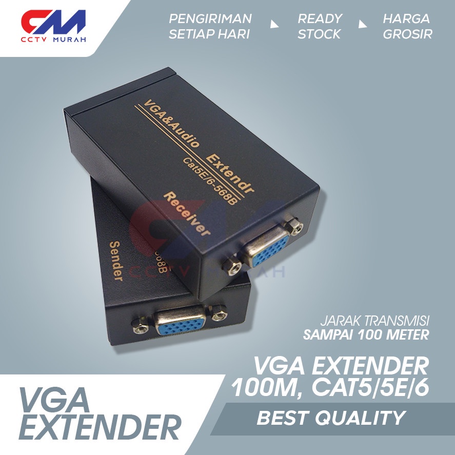 VGA EXTENDER 100M SINGLE CAT 5 / CAT 5E / CAT 6