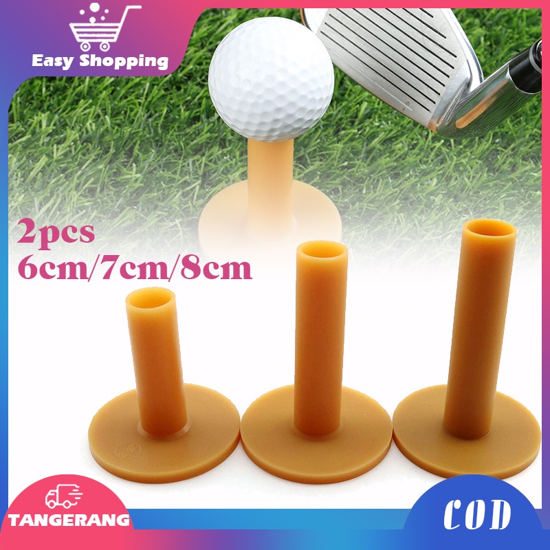 2pcs Tee Golf Karet Golf Tee Rubber Mat 6/7/8cm Tee Karet Training Karet Dudukan Bola Golf