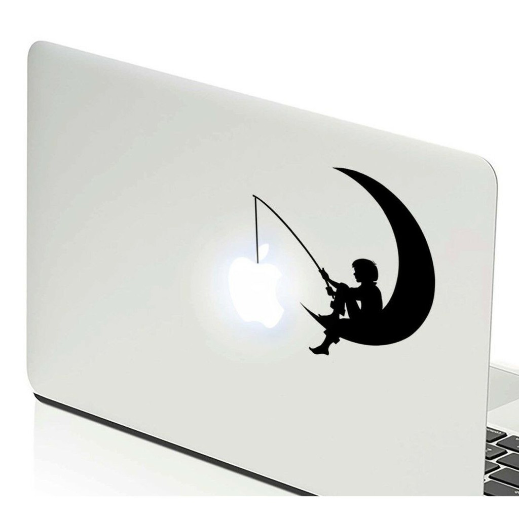 Stiker Mancing Apple DreamWorks - Laptop Macbook Ipad Sticker