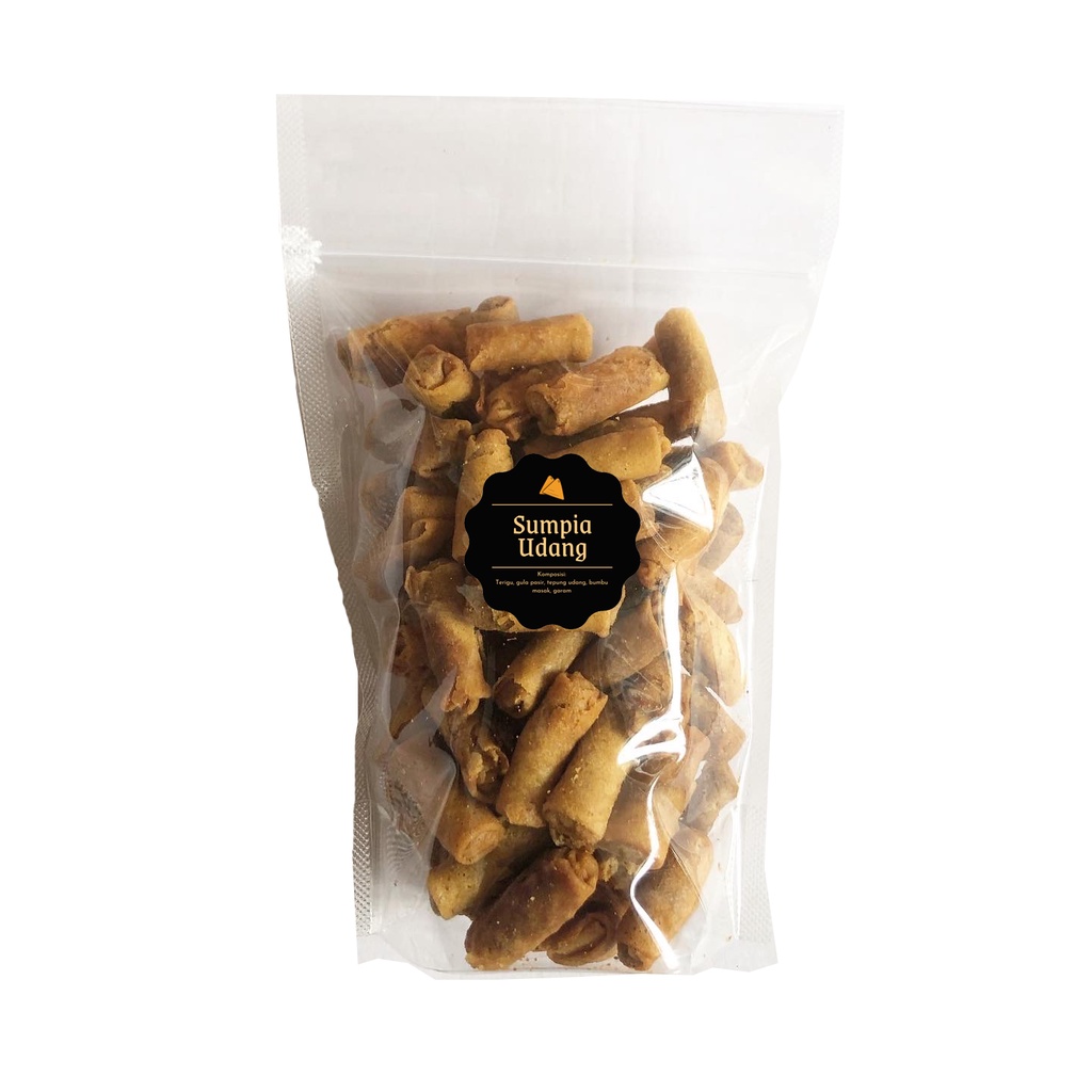 [DELISH SNACKS] Sumpia Udang (M) 360gr / Snack Cemilan Camilan Ebi Kering Manis Gurih Renyah