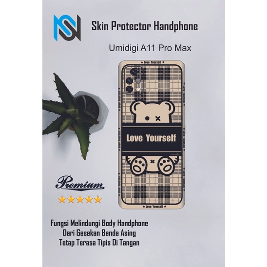 2pcs Garskin HP Umidigi A11 Pro Max Motif blu  - Custom motif via chat