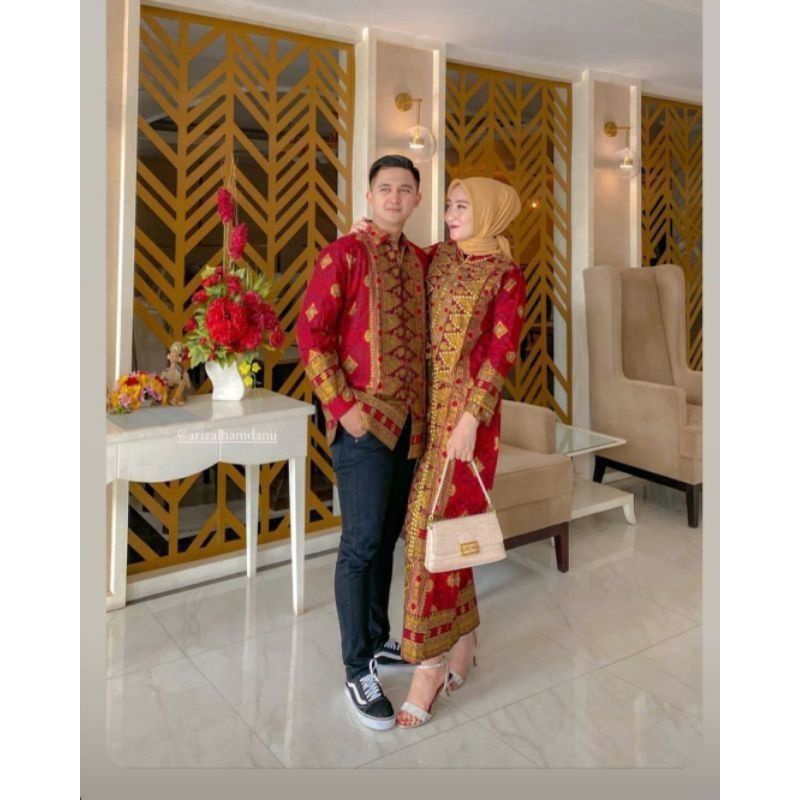 Songket Palembang, baju kondangan couple