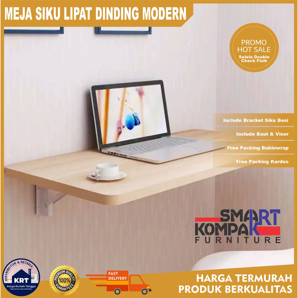 MEJA SIKU LIPAT DINDING Ambalan Laptop Tempel Dinding MEJA SIKU LIPAT DINDING Ambalan Laptop Tempel Dinding