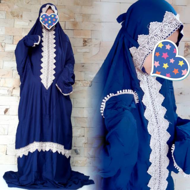 Mukena syahrini terusan