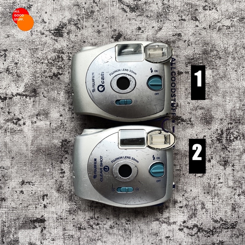 KAMERA ANALOG - FUJI ZIPP / FUJI FLEZZ / NOVACAM I / FUJI STARR / FUJI COMETA / FUJI MDL 9 / FUJICA M1 KAMERA ANALOG SAKU REUSABLE MURAH 35M MULUS ROLL FILM-FUJI QCAM