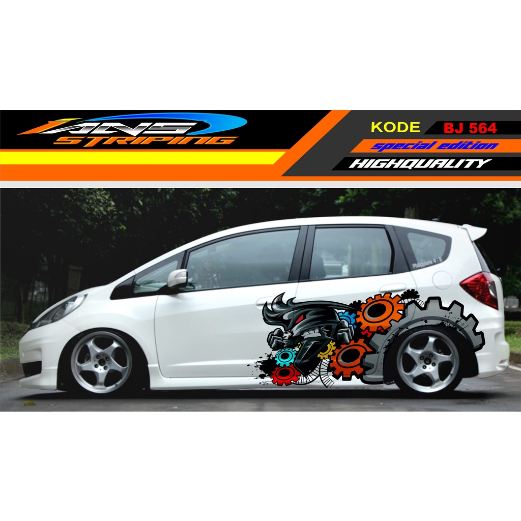 STIKER MOBIL JAZZ DATSUN BRIO AGYA AYLA / DECAL STIKER MOBIL / VARIASI STIKER MOBIL TERBARU