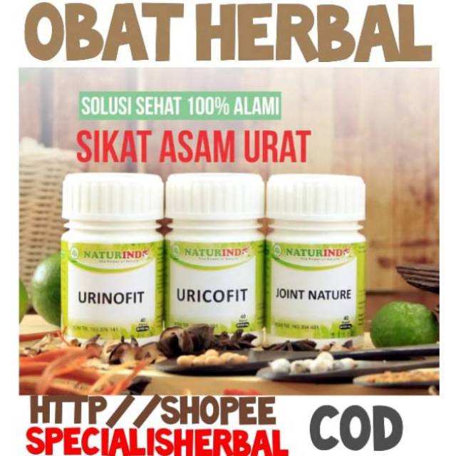 NATURINDO OBAT HERBAL ASAM URAT AMPUH,SIKAT ASAM URAT COD