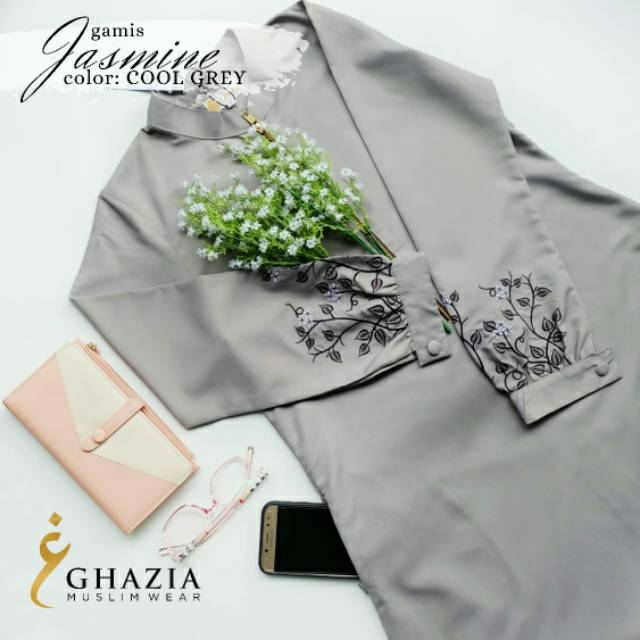 Best seller couple sarimbit Abaya Bordir | Gamis Jasmine by Ghazia