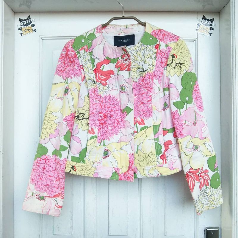 Jaket Burberry Floral Second Original
