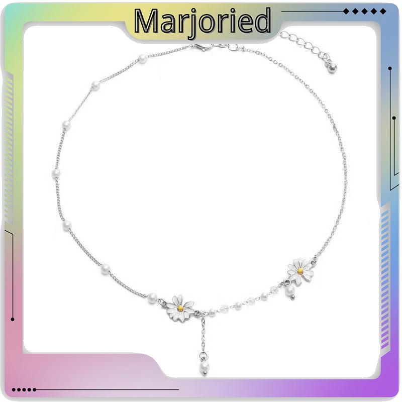 Personalized Anggrek Bunga Daisy Kalung Bunga Kupu-kupu Rantai Klavikula Serbaguna Feminin-MJD