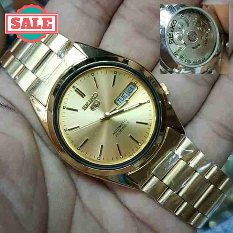 Promo JAM TANGAN PRIA - SEIKO MATIC FULL GOLD