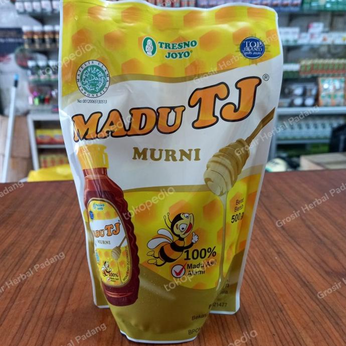 

monggo] Madu TJ Murni Tresno Joyo 500 Gram Kemasan Ekonomis