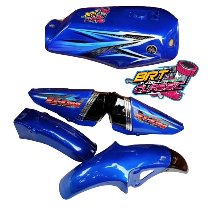 cover body full set king paket lengkap rx king full set rx king warna biru merek pabrikan