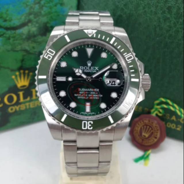 Rolex Submariner Green Silver Premium