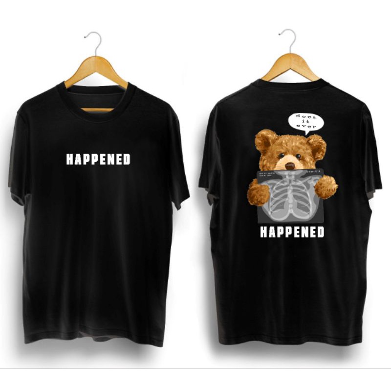 kaos pria/HAPPENED BEAR RED/kaos distro