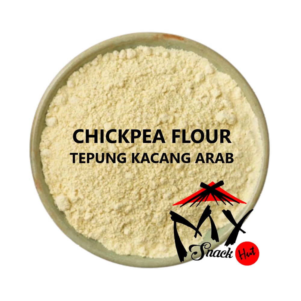 CHICKPEA FLOUR 100GR - TEPUNG KACANG ARAB HUMUS GARBANZO CHOLE CHANA BESAN GRAM ORGANIK IMPORT INDIA