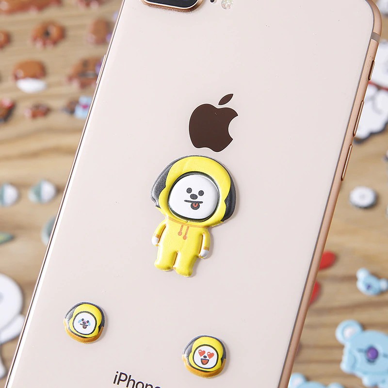 Stiker BT21 3D / Sticker Tata Chimmy Koya Cooky Shooky RJ Mang Van / Stiker BT21 KPOP Sticker 279