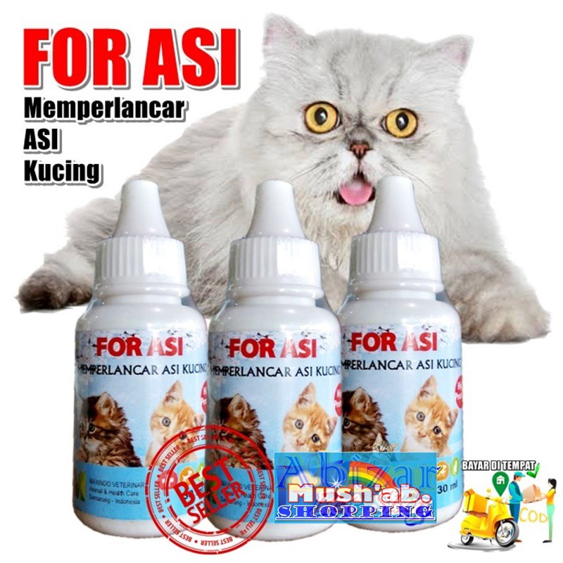 Obat Vitamin Kucing Melancarkan Produksi ASI Kucing Meningkatkan ASI Kucing FOR ASI 30 ML