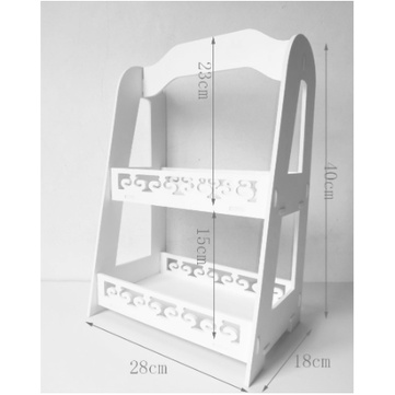 Rak Penyimpanan Kosmetik Tingkat 2 DIY Rak Parfum Rak Skincare tempat makeup cosmetic storage