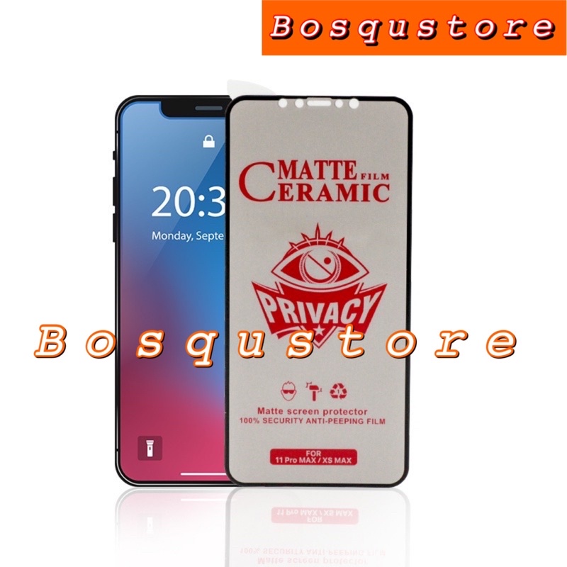 TG FULL CERAMIC ANTISPY INFINIX SMART 7 6 6NFC 6HD 6PLUS/ SMART 5/ HOT 30 30i 30PLAY 12 12i 12PLAY 9 10 10S 9PLAY 10PLAY 11PLAY / TEMPERED GLASS FULL CERAMIC ANTI SPY/ PRIVACY MATTE CERAMIC