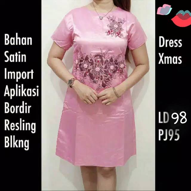 Dres satin pink