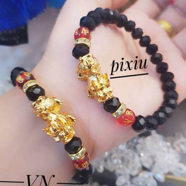 Gelang naga pixiu lapis emas 24k 3020