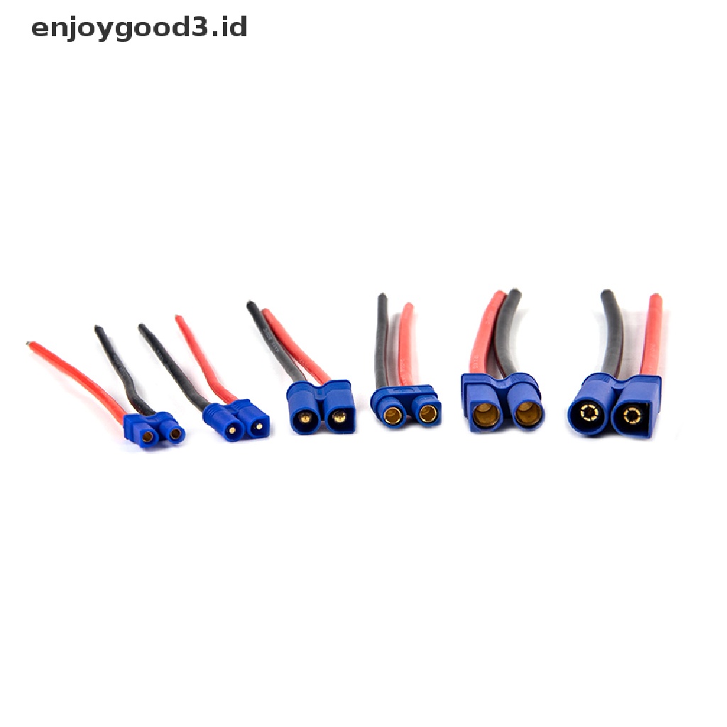 Ec2 / ec3 / ec5 Kabel Konektor Pigtail Male Female Bahan Silikon Untuk Rc Lipo